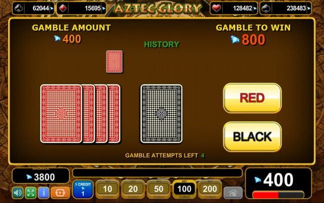 Gamble Feature Game Board