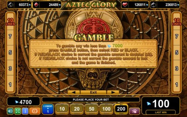 Gamble Feature Rules