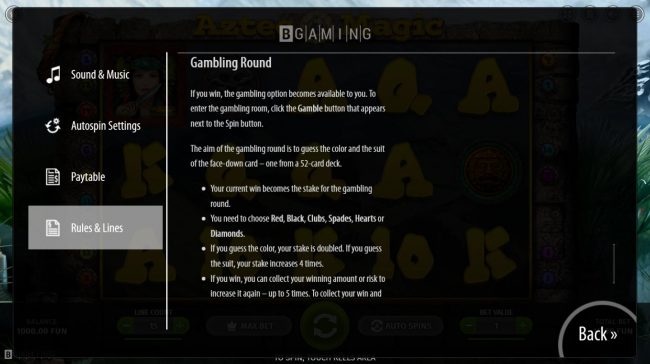 Gamble Feature Rules