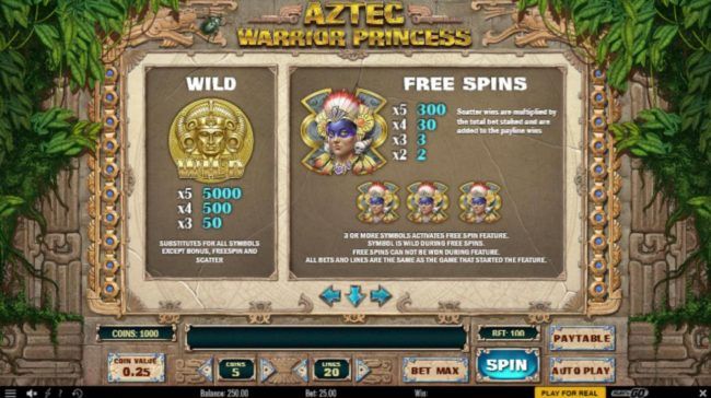 Gold Shield is wild and substitutes for all symbols except Bonus, Free Spins and Scatter.