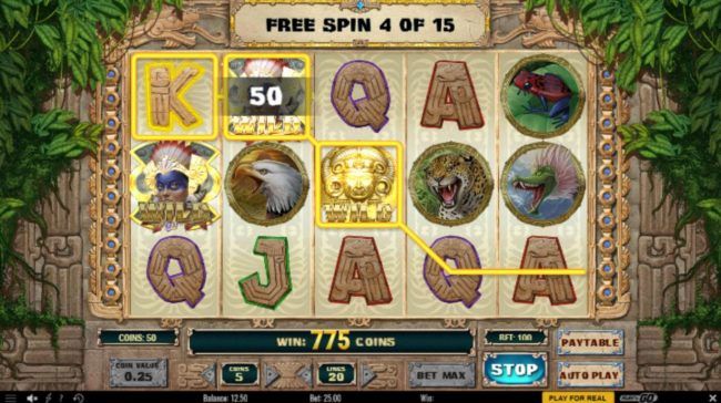 Multiple winning paylines triggers a big win during the free spins feature!