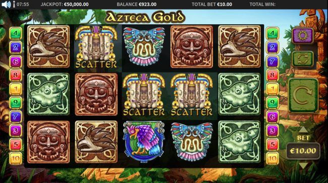 Scatter win triggers the free spins feature