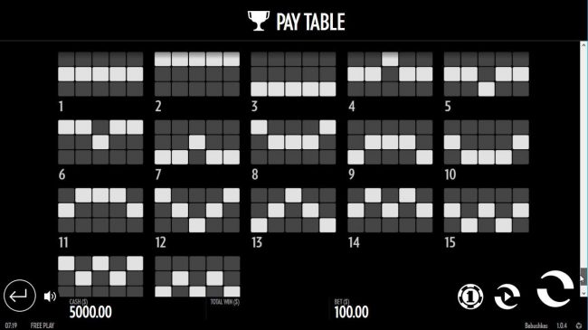 Payline Diagrams 1-17