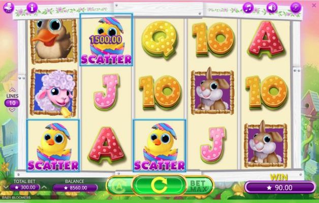 Scatter win triggers the free spins feature