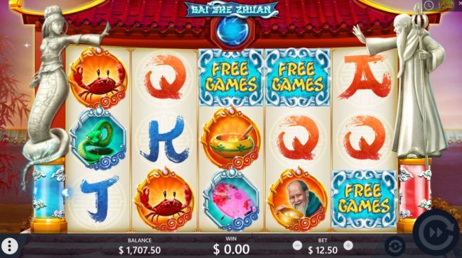 Scatter win triggers the free spins feature