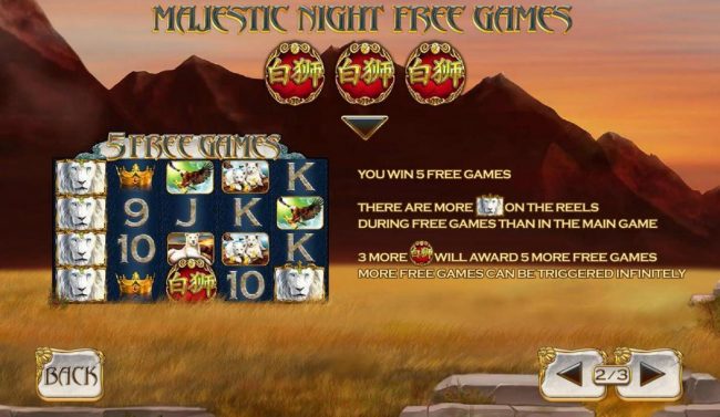 Majestic Night Free Games Rules