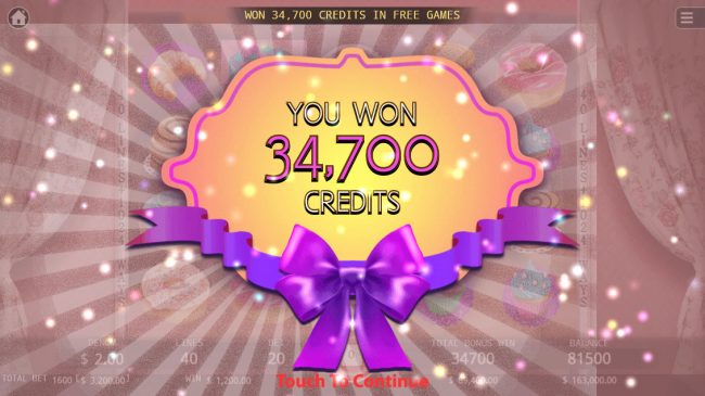 Total Free Spins Payout