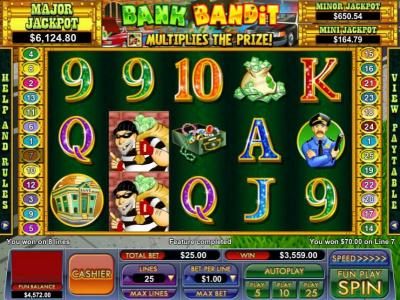 the free games feature pays out a table jackpot of $3559