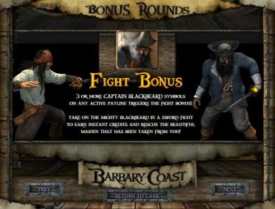 fight bonus feature rules