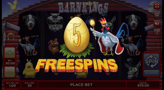 Scatter win triggers the free spins feature