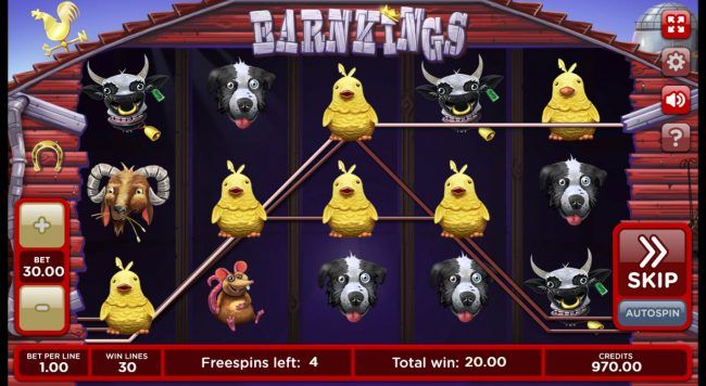 Multiple winning paylines
