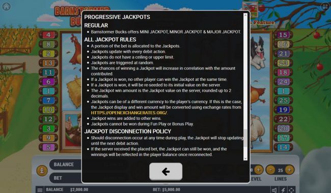 Progressive Jackpot Rules