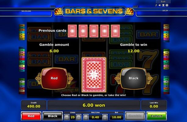 Red or Black Gamble feature