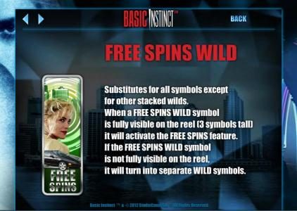 free spins wild game rules