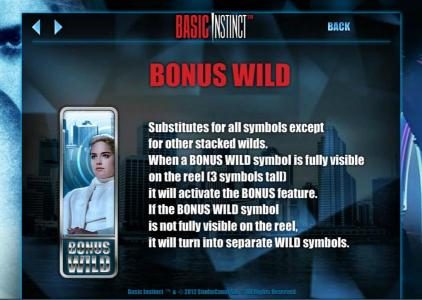 bonus wild game rules
