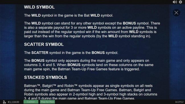 Wild, Scatter and Stacked symbols rules.