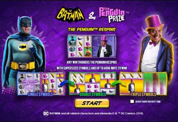 The Penguin Respins - Any win triggers the Penguin Respins