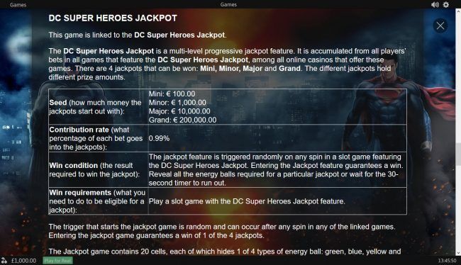 Progressive Jackpot Rules