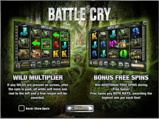 Game features include: Wild Multiplier and Bonus Free Spins.