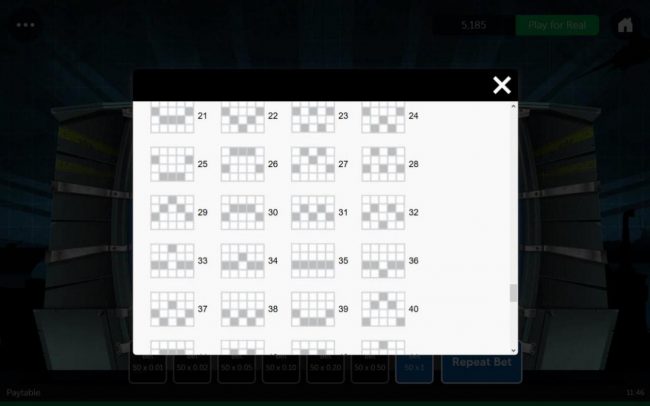 Payline Diagrams 21-40