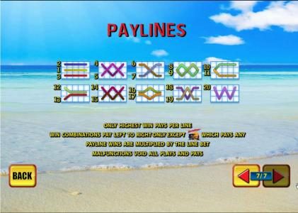 20 paylines layout configuration