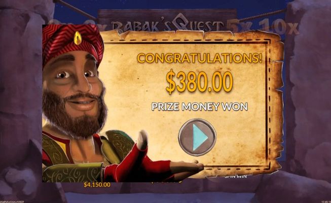 Total free spins payout