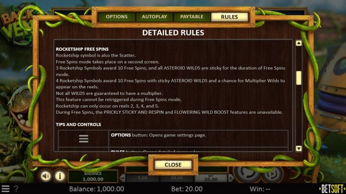 Free Spins Rules