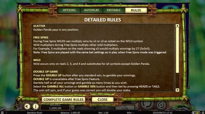 General Game Rules