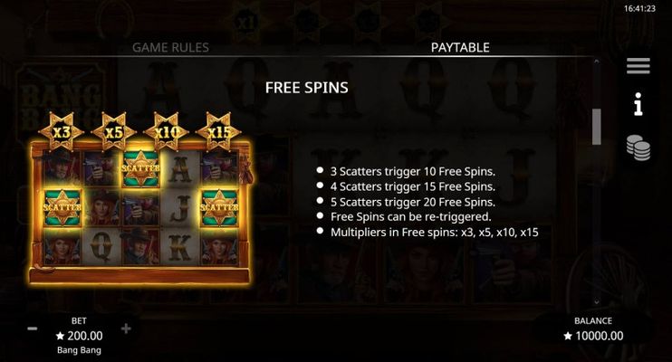 Free Spin Feature Rules