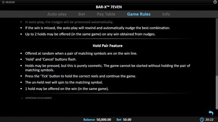 Hold Pair Feature