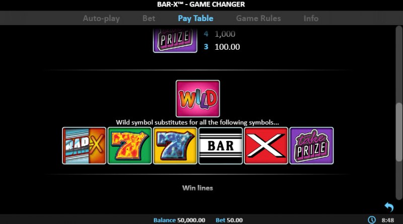 BAR X Game Changer :: Wild Symbols Rules
