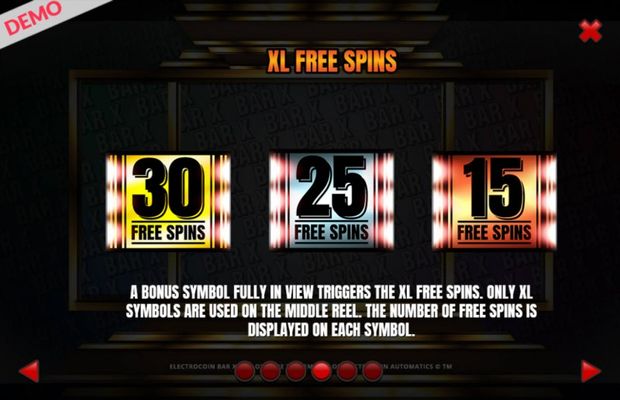 BAR-X-XL :: Free Spins Rules