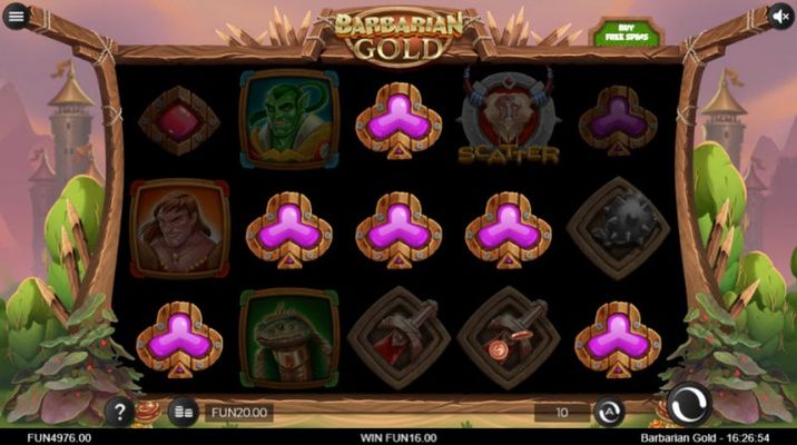 Barbarian Gold :: A five of a kind win