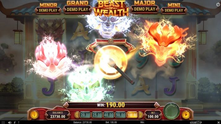 Beast of Wealth :: Jackpot feature activated