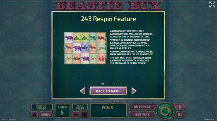 Beastie Bux :: Respin Feature