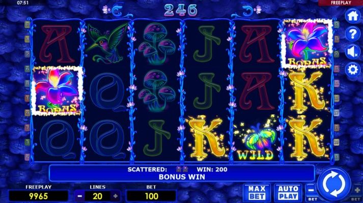 Scatter symbols triggers the free spins feature