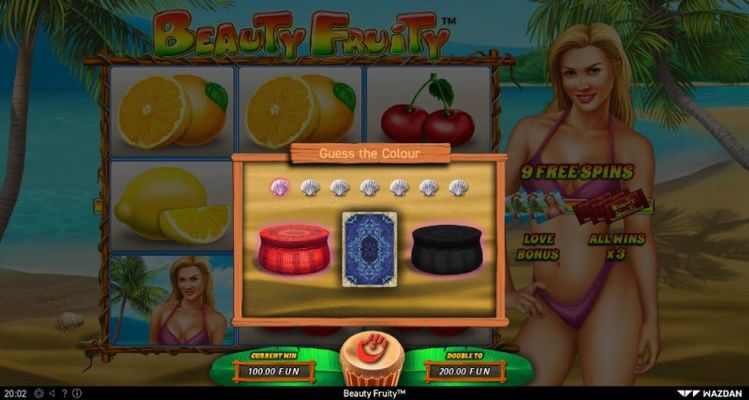 Beauty Fruity :: Black or Red Gamble Feature