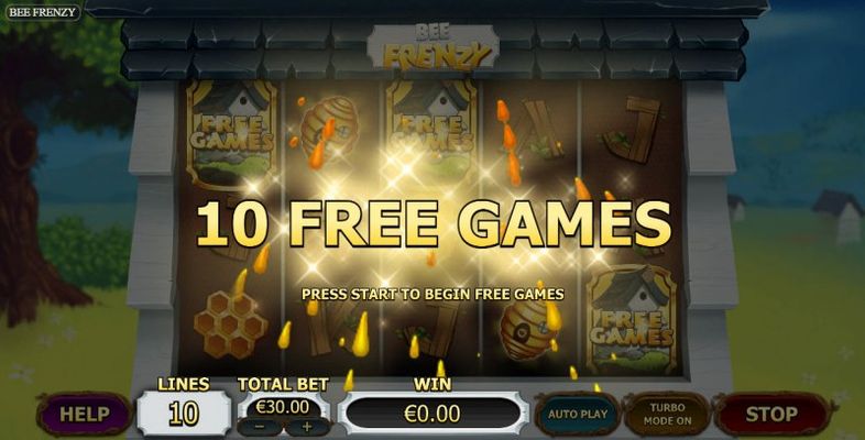 Scatter symbols triggers the free spins bonus feature