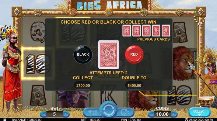 Black or Red Gamble Feature