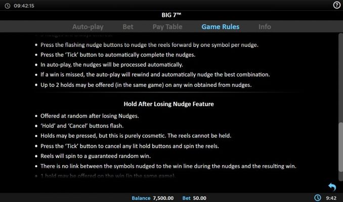 Hold After Losing Nudge Feature