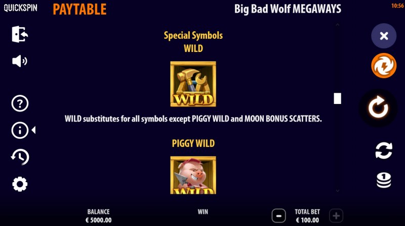 Big Bad Wolf Megaways :: Wild Symbol Rules