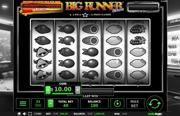 Big Runner Jackpot Deluxe :: Available Betting Options