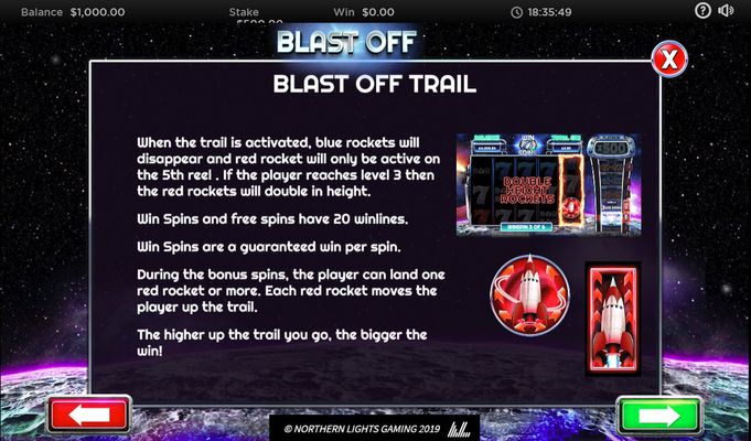 Blast Off :: Feature Rules