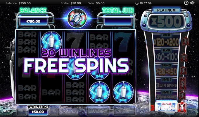 20 Free Spins Awarded