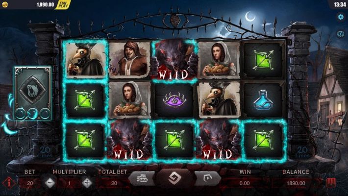 Blood Wolf Legend :: Multiple winning paylines