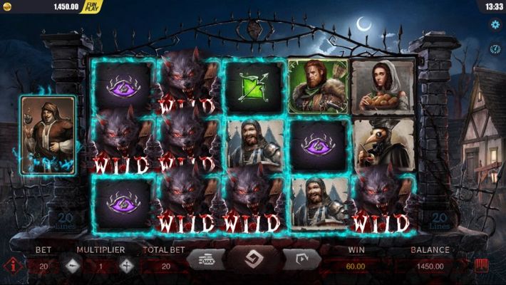 Blood Wolf Legend :: Wild Upgrade feature activated