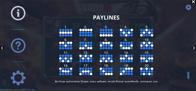 Paylines 1-25