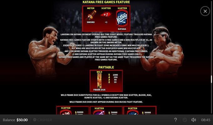 Bloodsport :: Free Spins Rules