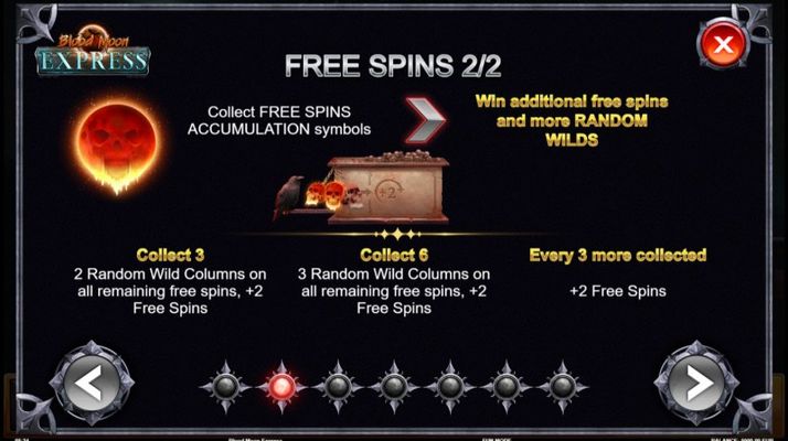 Blue Moon Express :: Free Spins Rules