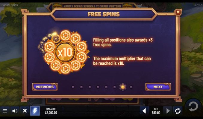 Free Spin Feature Rules